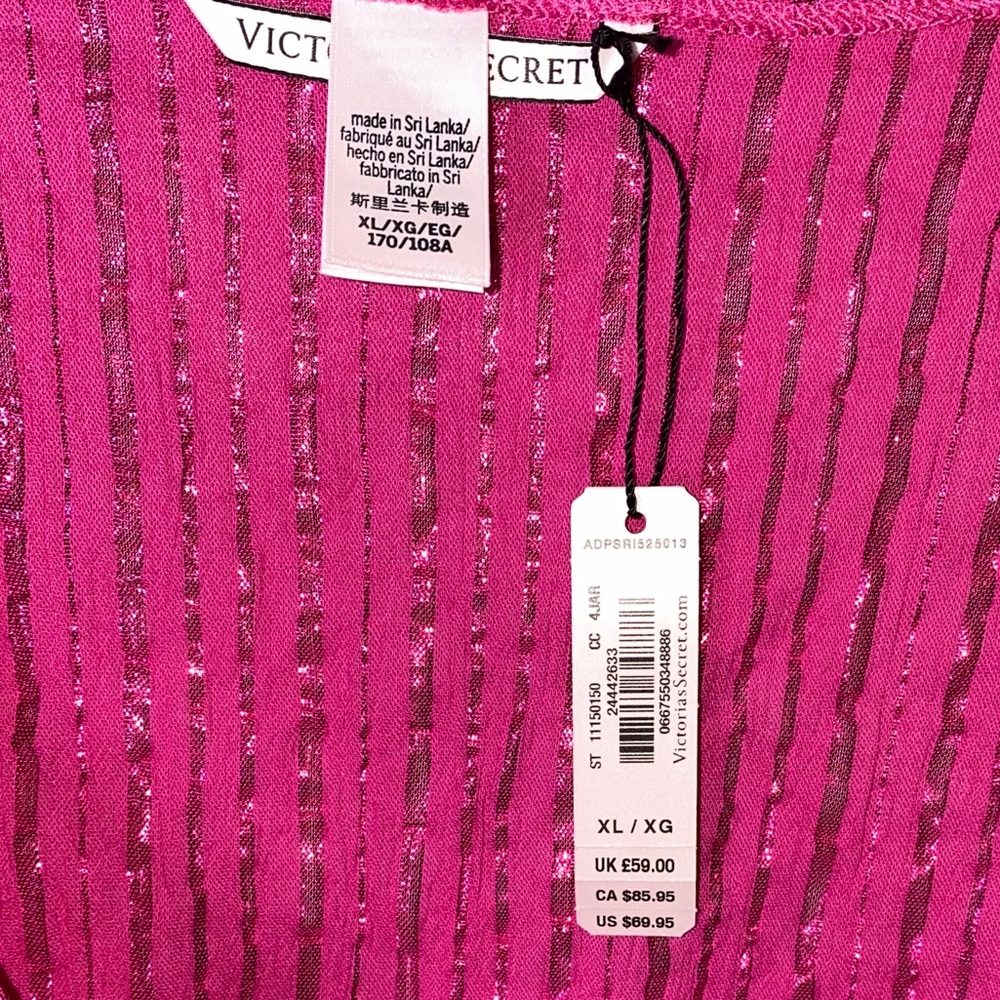 Victoria’s Secret Shine Pink Stripe Romper - Picture 4 of 6